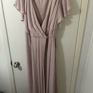 DB Studio Elegant Mauve Wrap Dress size 16